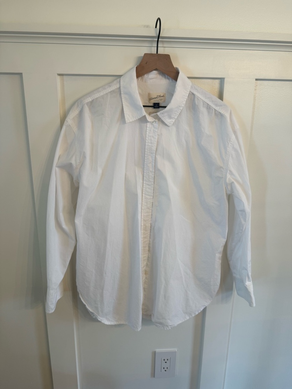 Classic Women’s Oversized White Button-Down Shirt